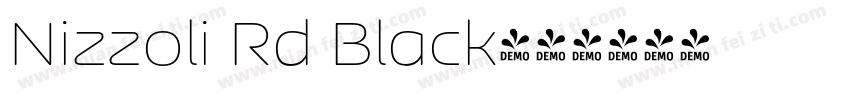 Nizzoli Rd Black字体转换